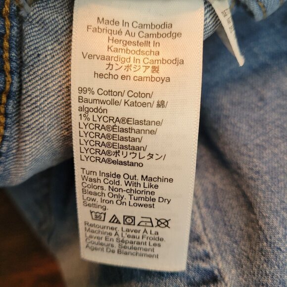 J Crew Jeans Size 35 Mid Rise Flare Crop Medium Light Wash Denim Western - Picture 5 of 11